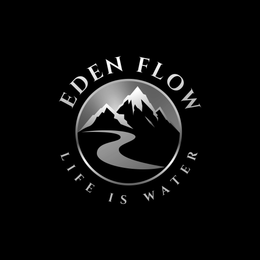 EDEN FLOW LIFE IS WATER logo