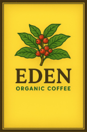 EDEN ORGANIC COFFEE logo