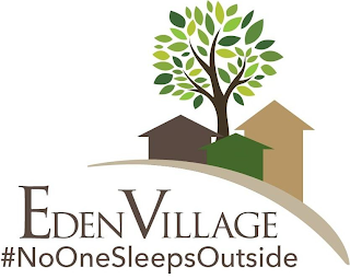 EDEN VILLAGE #NOONESLEEPSOUTSIDE logo