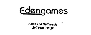 EDENGAMES GAME AND MULTIMEDIA SOFTWARE DESIGN logo
