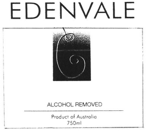 EDENVALE ALCOHOL REMOVED logo