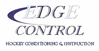 EDGE CONTROL HOCKEY CONDITINING & INSTRUCTION logo