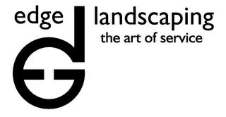 EDGE LANDSCAPING THE ART OF SERVICE logo