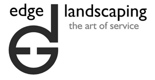 EDGE LANDSCAPING THE ART OF SERVICE logo