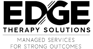 EDGE THERAPY SOLUTIONS MANAGED SERVICES FOR STRONG OUTCOMES logo