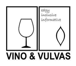 EDGY INCLUSIVE INFORMATIVE VINO & VULVAS logo