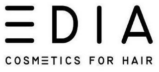 EDIA COSMETICS FOR HAIR logo