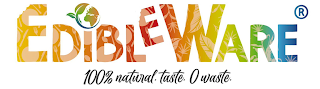 EDIBLE WARE 100% NATURAL TASTE O WASTE logo