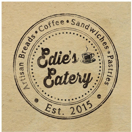 EDIE'S EATERY ARTISAN BREADS COFFEE SANDWICHES PASTRIES EST. 2015 logo