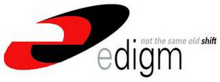 EDIGM NOT THE SAME OLD SHIFT logo