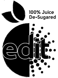 EDIT 100% JUICE DE-SUGARED logo