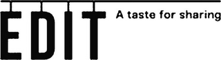 EDIT A TASTE FOR SHARING logo