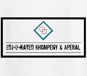EDJ • U • KATED KHOMPENY & APERAL logo