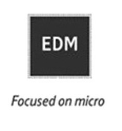 EDM FOCUSED ON MICRO logo
