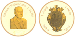 EDMUND FALKENHAHN 1 WORLD 1 WORLD 1 UNZE 999,9 GOLD logo