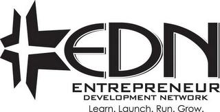 EDN ENTREPRENEUR DEVELOPMENT NETWORK LEARN. LAUNCH. RUN. GROW. logo