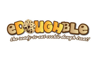 EDOUGHBLE THE READY-TO-EAT COOKIE DOUGH TREAT! logo