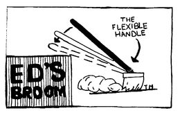 ED'S BROOM THE FLEXIBLE HANDLE logo