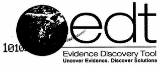 EDT EVIDENCE DISCOVERY TOOL UNCOVER EVIDENCE. DISCOVER SOLUTIONS logo