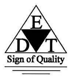 EDT SIGN OF QUALITY logo