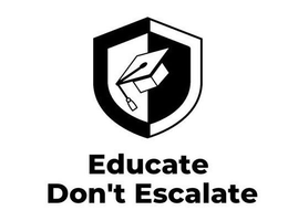 EDUCATE DON'T ESCALATE logo