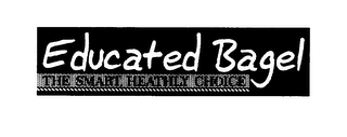 EDUCATED BAGEL THE SMART, HEALTHY CHOICE logo