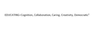 EDUCATING=COGNITION, COLLABORATION, CARING, CREATIVITY, DEMOCRATIC2 logo