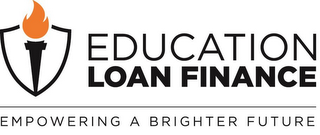 EDUCATION LOAN FINANCE EMPOWERING A BRIGHTER FUTURE logo