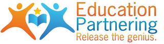 EDUCATION PARTNERING RELEASE THE GENIUS. logo