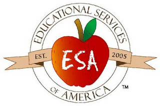 EDUCATIONAL SERVICES OF AMERICA (ESA) EST. 2005 logo