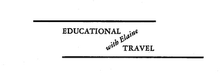 EDUCATIONAL TRAVEL WITH ELAINE logo