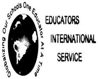 EDUCATORS INTERNATIONAL SERVICE GLOBALIZING OUR SCHOOLS ONE EDUCATOR AT A TIME logo