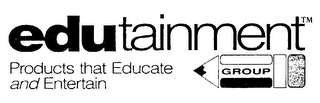 EDUTAINMENT GROUP PRODUCTS THAT EDUCATE AND ENTERTAIN logo