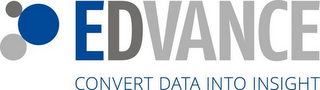 EDVANCE CONVERT DATA INTO INSIGHT logo