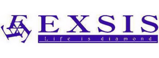 EEE EXSIS LIFE IS DIAMOND logo