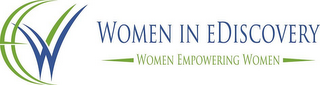 EEVVW WOMEN IN EDISCOVERY WOMEN EMPOWERING WOMEN logo