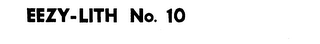 EEZY-LITH NO. 10 logo