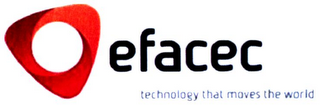 EFACEC TECHNOLOGY THAT MOVES THE WORLD logo