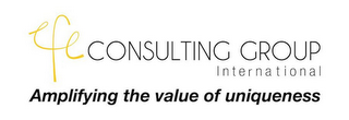EFE CONSULTING GROUP INTERNATIONAL AMPLIFYING THE VALUE OF UNIQUENESS logo