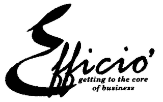 EFFICIO GETTING TO THE CORE OF BUSINESS logo
