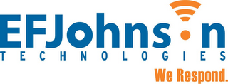 EFJOHNSON TECHNOLOGIES WE RESPOND. logo