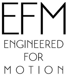 EFM ENGINEERED FOR MOTION logo