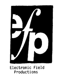 EFP ELECTRONIC FIELD PRODUCTIONS logo