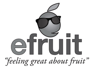 EFRUIT "FEELING GREAT ABOUT FRUIT" logo