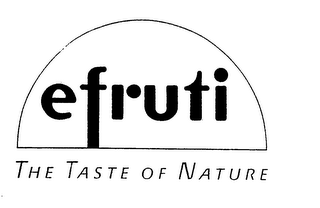 EFRUTI THE TASTE OF NATURE logo
