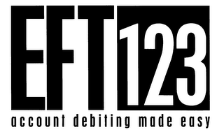 EFT123 ACCOUNT DEBITING MADE EASY logo