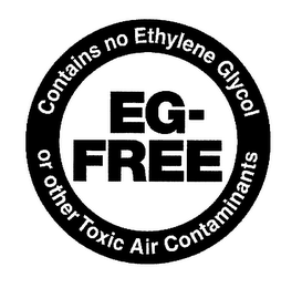 EG-FREE CONTAINS NO ETHYLENE GLYCOL OR OTHER TOXIC AIR CONTAMINANTS logo