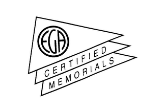 EGA CERTIFIED MEMORIALS logo