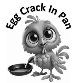 EGG CRACK IN PAN logo