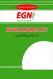 EGN EVER GREEN KALIZIRA AROMATIC RICE logo